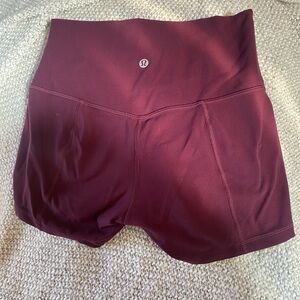 lululemon athletica Women's Deep Red Athletic Shorts